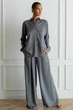 Forli Костюм пижамный с брюками шелк/хлопок Silver XS-M Серый SL0088-12-69_XS-M - изображение 1