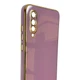 Чехол для Xiaomi Mi 9 Lite черничный глянцевый с золотой окантовкой (глянцевый, золотая окантовка) - изображение 3