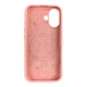 Чохол Silicone Case MagSafe для Apple iPhone 17 рожевий (магнітне кільце, мікрофібра) - зображення 2