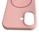 Чохол Silicone Case MagSafe для Apple iPhone 17 рожевий (магнітне кільце, мікрофібра) - зображення 5