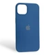 Чохол Silicone Case для Apple iPhone 13 темно-синій (силіконовий, захист камери) - зображення 1
