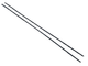 Водосток ВАЗ 2101, 2103, 2105, 2106, 2107 АвтоПласт 221 см, пластик, чорний, к-кт 2шт (42952) - зображення 1