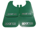 Брызговики SPARCO 430 х 265 мм, универсальные, зеленые, к-кт 4шт, мягкий капрон (60897) - изображение 1