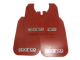 Бризковики SPARCO 430 х 265 мм, універсальні, червоні, к-кт 4шт, м'який капрон (60896) - зображення 1