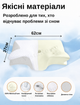 Ортопедическая подушка Memory Foam для шеи и плеч 62×37-8-12 см, форма бабочка, эффект памяти 1300гр KT7006270 - изображение 2