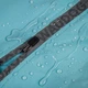 Дождевик комбинезон для собак крупных пород WAUDOG Clothes Collar водонепроницаемый защитный от грязи с молнией на спине голубой размер L55 длина 52-55 см обхват груди 77-79 см шеи 50-55 см (19912) - изображение 3