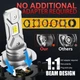 LED лампи H7 70W 18000Лм 6000K з пасивним охолодженням для 12-18В - зображення 4