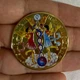 Монета знак зодиака Близнецы в пластиковом кейсе золотистый 4 см - изображение 3