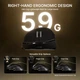 Мишка Attack Shark V8 Ultra-Light Wireless/Bluetooth 42000dpi. (PAW3950MAX) 6кн. Black (V8B_AS) - изображение 4