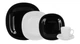 Сервиз столовый Luminarc Carine Black&White Черно-белый из стеклокерамики 30 предметов на 6 персон (163-135-N1500) - изображение 1