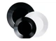Сервиз столовый Luminarc Harena Black & White Черно-белый из ударопрочного стекла 18 предметов на 6 персон (163-135-N1518) - изображение 1