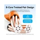 Патч-корд 1m UTP cat 6 RJ-45 flat black Vention (IBABF) - зображення 5