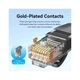 Патч-корд 1m UTP cat 6 RJ-45 flat black Vention (IBABF) - зображення 7