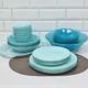 Столовый сервиз Luminarc Simply Fantasia Torqu Бирюзовый стеклянный на 6 персон 46 предметов (163-135-N6248) - изображение 5