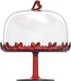 Тортовница на ножке с крышкой Guzzini Love Red Красная пластиковая круглая 18.4 см (163-135-11550165) - изображение 1