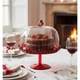 Тортовница на ножке с крышкой Guzzini Love Red Красная пластиковая круглая 18.4 см (163-135-11550165) - изображение 3