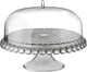 Тортовница Guzzini Tiffany Серая пластиковая круглая с крышкой 36 см (163-135-19940092) - изображение 1
