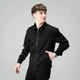 Мужская замшевая куртка демисезонная 2XL черная (OWku5264ba) - изображение 3