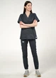 Штаны джоггеры медицинские стрейчевые STUGA MEDICAL "Мария" серые (7600503) 2XL - изображение 7
