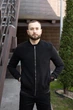 Мужской кашемировый бомбер куртка демисезонный без капюшона осенний весенний L Черный - изображение 1