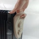 Обогреватель масляный электрический на колесах 2200 Вт, напольный радиатор 13 секций с термостатом и 3 режимами мощности, сушилкой для одежды и увлажнителем воздуха Черный, HU-1323-Black - изображение 7