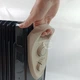Радиатор масляный напольный электрический 2200 Вт на колесах 13 секций, обогреватель с термостатом, 3 режимами мощности, сушилкой для одежды и увлажнителем воздуха Черный, HU-1323-Black - изображение 10
