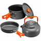 Набор туристической посуды 3в1 (походная кастрюля, сковорода, чайник), Cooking Set DS-308 - изображение 1