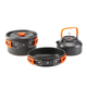 Набор туристической посуды 3в1 (походная кастрюля, сковорода, чайник), Cooking Set DS-308 - изображение 3
