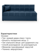 Диван-кровать Гамма 198×80 см, синий - изображение 5