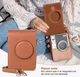 Подарочный набор с фотокамерой мгновенной печати Fujifilm INSTAX MINI EVO Hybrid Brown + 100 фото + альбом на 108 фото + чехол + подарочная упаковка, коричневый - изображение 9