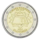 Монета Словения 2 евро 2007 Биметалл UNC Римский договор - изображение 1
