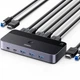 Перемикач KVM UGREEN 35765 HDMI 2.0, 4K 60 Гц, на два пристрої зі спільним USB для клавіатури, миші та принтера - зображення 1