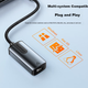 Сетевой адаптер SAMZHE CR01S / USB Type-C / Gigabit Ethernet / Gold - изображение 1