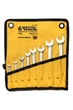Ключі комбіновані MASTERTOOL COLD FORGED набір 8 шт (6/8/10/12/13/14/17/19 мм) 31CrV3 DIN 3113 у чохлі 72-1108 - зображення 1
