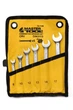 Ключі комбіновані MASTERTOOL COLD FORGED набір 6 шт (8/10/12/13/14/17 мм) 31CrV3 DIN 3113 у чохлі 72-1106 - зображення 1
