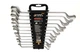 Ключі накидні MASTERTOOL SATIN FINISH набір 12 шт (6–25/27/28/30/32 мм) CrV DIN 838 72-3112 - зображення 1