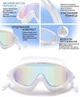 Очки для плавания Nordvik HorizonPro панорамные с антифогом и UV-защитой White - изображение 2