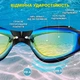 Набор для плавания Nordvik HydroPulse с антифогом и UV-защитой: очки, кейс, беруши и зажим для носа Black Mirrored - изображение 3