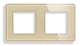 Стеклянная розетка с USB + Type-C 1DAL | Золото 2 гнезда (G157D-STUTCX2.GD) - изображение 5