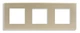 Тройная розетка (3 гнезда) 1DAL | Золото с З/К + Шторки (P228-STX3.GD) - изображение 5