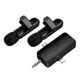 Беспроводной петличный микрофон Hoco L20C Fair USB-C/Lightning/3.5 мм - изображение 4