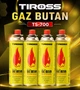 Газ балон цанговий картридж Tiross TS-700 бутан для портативних газових плит туристичних пальників і обігрівачів газовий балончик універсальний комплект 4 шт євро цанга всесезонний (СН 0225) - изображение 1