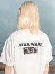 Футболка хлопковая оверсайз длинная женская Uniqlo 313646846 M Белая с принтом (1161952333) - изображение 2