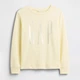 Свитшот на флисе женский GAP 237237505 XL Желтый (1161919305) - изображение 5