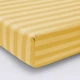 Простынь на резинке MirSon Royal Soft Stripe 30-0003 Intense Yellow 140x190 см (2200011304083) - изображение 1