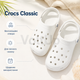 Шльопанці Crocs Classic 10001 білі 38-39— легкі крокси сабо з матеріалу Croslite для прогулянок пляжу дачі та щоденного носіння - зображення 2