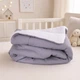 Плед детский MirSon №073 Teddy Flannel 001 Ash grey 150х220 см (2200013894056) - изображение 4