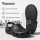 Шльопанці Crocs Classic 10001 чорні 41-42 — легкі крокси сабо з матеріалу Croslite для прогулянок пляжу дачі та щоденного носіння - зображення 4