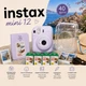 Набор для путешествий с фотокамерой мгновенной печати Fujifilm INSTAX Mini 12 Lilac Purple + 40 фото + альбом на 64 фото + чехол + ремешок + подарочная упаковка, фиолетовый - изображение 1