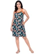 Сарафан на бретелях цветы 48-50 тёмно-синий (6107) - изображение 1
